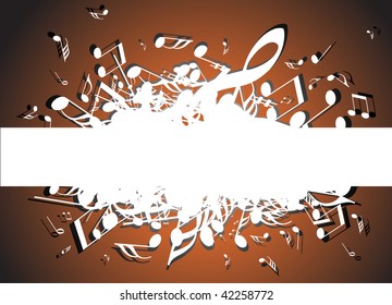 musical background with place for your text (vector)