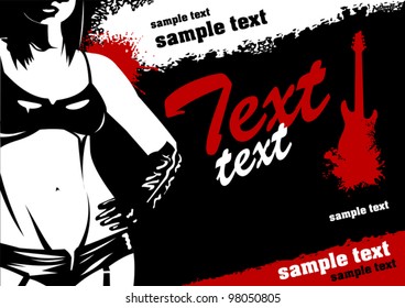 musical background with place for your text (color);