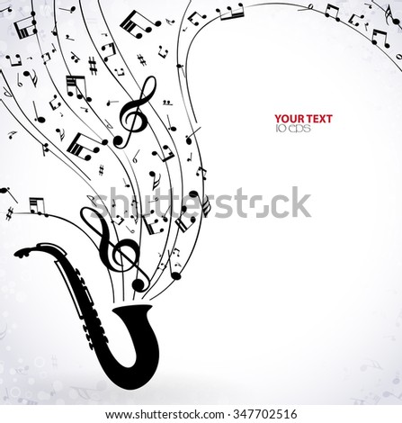musical background with saxophone