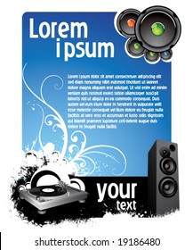 Musical background for text placing