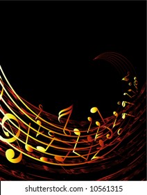 musical background vector