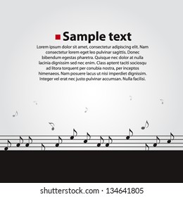 musical background vector background