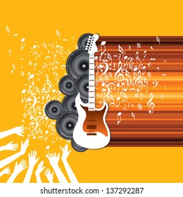 musical background vector