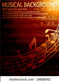 musical background -vector illustration