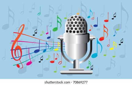 musical background -vector illustration