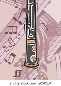 Musical Background-Floral Style Series.