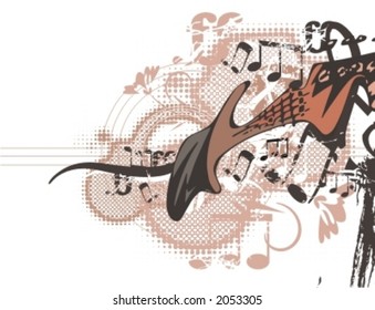 Musical Background-Grunge Style Series.