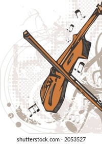 Musical Background-Grunge Style Series.