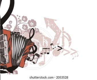 Musical Background-Grunge Style Series.