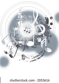Musical Background-Grunge Style Series.