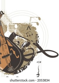 Musical Background-Grunge Style Series.