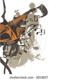 Musical Background-Grunge Style Series.