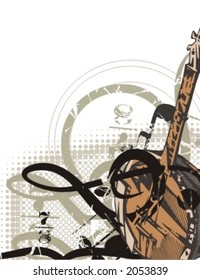 Musical Background-Grunge Style Series.