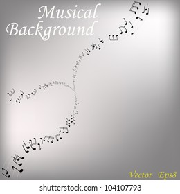 Musical background.Vector