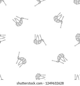 Musical bagpipes pattern seamless vector repeat geometric for any web design