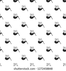 Musical bagpipes pattern seamless vector repeat geometric for any web design
