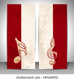 Musical banner set.