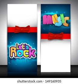 Musical banner set.