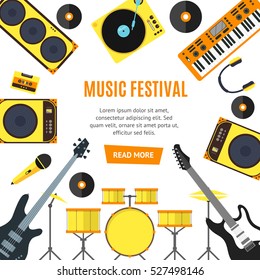 Musical Banner. Vector