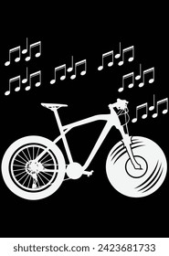 
Musical Bicycle - Cycling eps cut file for cutting machine