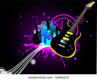 musical city vector