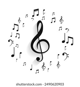 musical clef sign for your next concert event vector