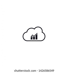 musical cloud vector icon 10 eps , Lorem ipsum Flat design