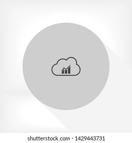 musical cloud vector icon 10 eps , Lorem ipsum Flat design