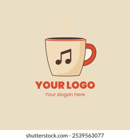 Musical Coffee Cup Logo Design