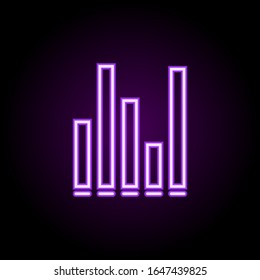 musical column neon icon. Elements of music set. Simple icon for websites, web design, mobile app, info graphics