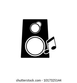 musical columns with notes icon. Element of party and fun icon. Premium quality graphic design icon. Signs and symbols collection icon for websites, web design, mobile app on white background