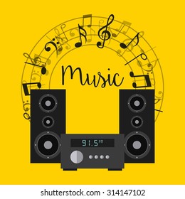 musical concept design, vector illustration eps10 graphic 