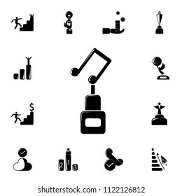 musical cup icon. Detailed set of Sucsess and awards icons. Premium quality graphic design sign. One of the collection icons for websites, web design, mobile app on white background