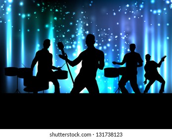 Musical dance party background. flyer or banner.