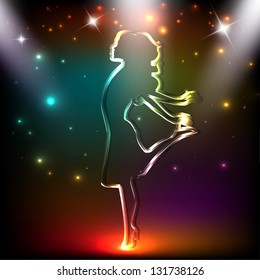 Musical dance party background. flyer or banner.