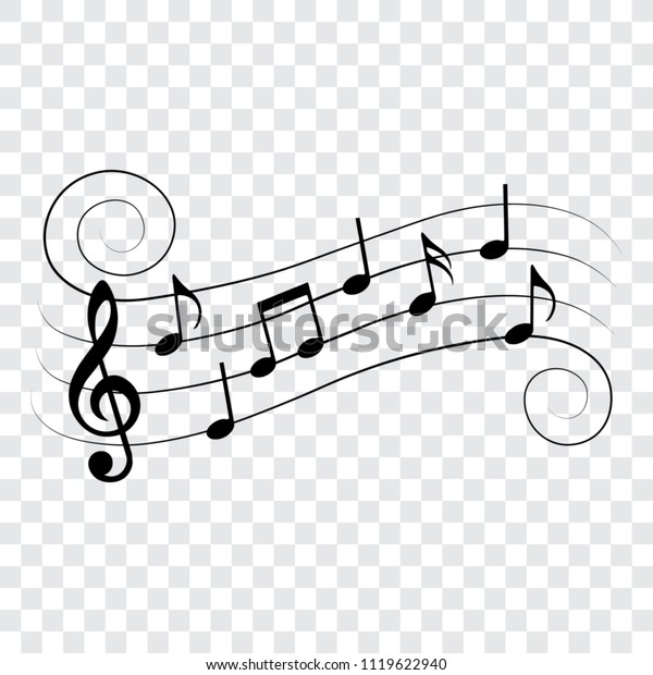 Musical Design Element Music Notes Vector Stock Vector (Royalty Free ...