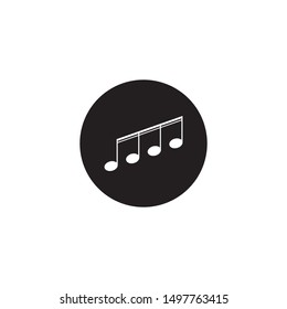 Musical design element,music notes,symbols,vector illustration. - Vector