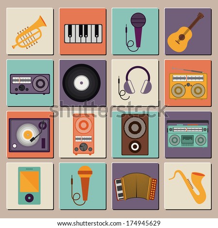 musical design over  gray background vector illustration