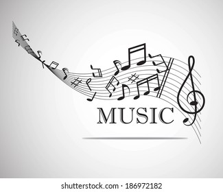 musical design over pattern background vector illustration