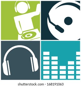 musical design over white background vector illustration 