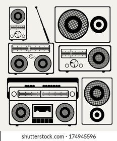 musical design over  white background vector illustration