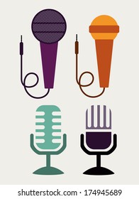 musical design over white background vector illustration