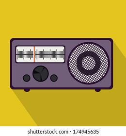 musical design over  yellow background vector illustration