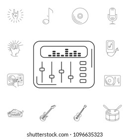 Musical DJ mixer icon. Simple element illustration. Musical DJ mixer symbol design from Musical collection set. Can be used for web and mobile on white background