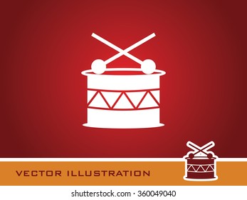 Musical Drum icon. Eps-10.