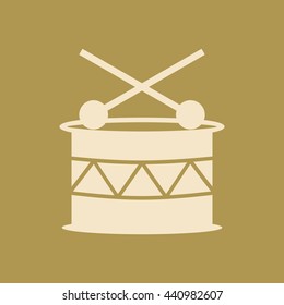 Musical Drum Icon. Eps-10.