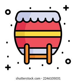 Diseño de vectores de tambores musicales en estilo moderno y moderno