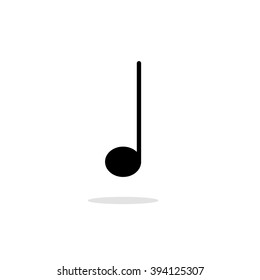 Musical eighth note vector art