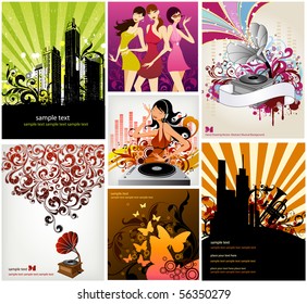 musical elements background set