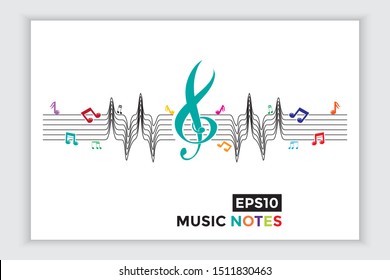Musical elements and scales in vector form